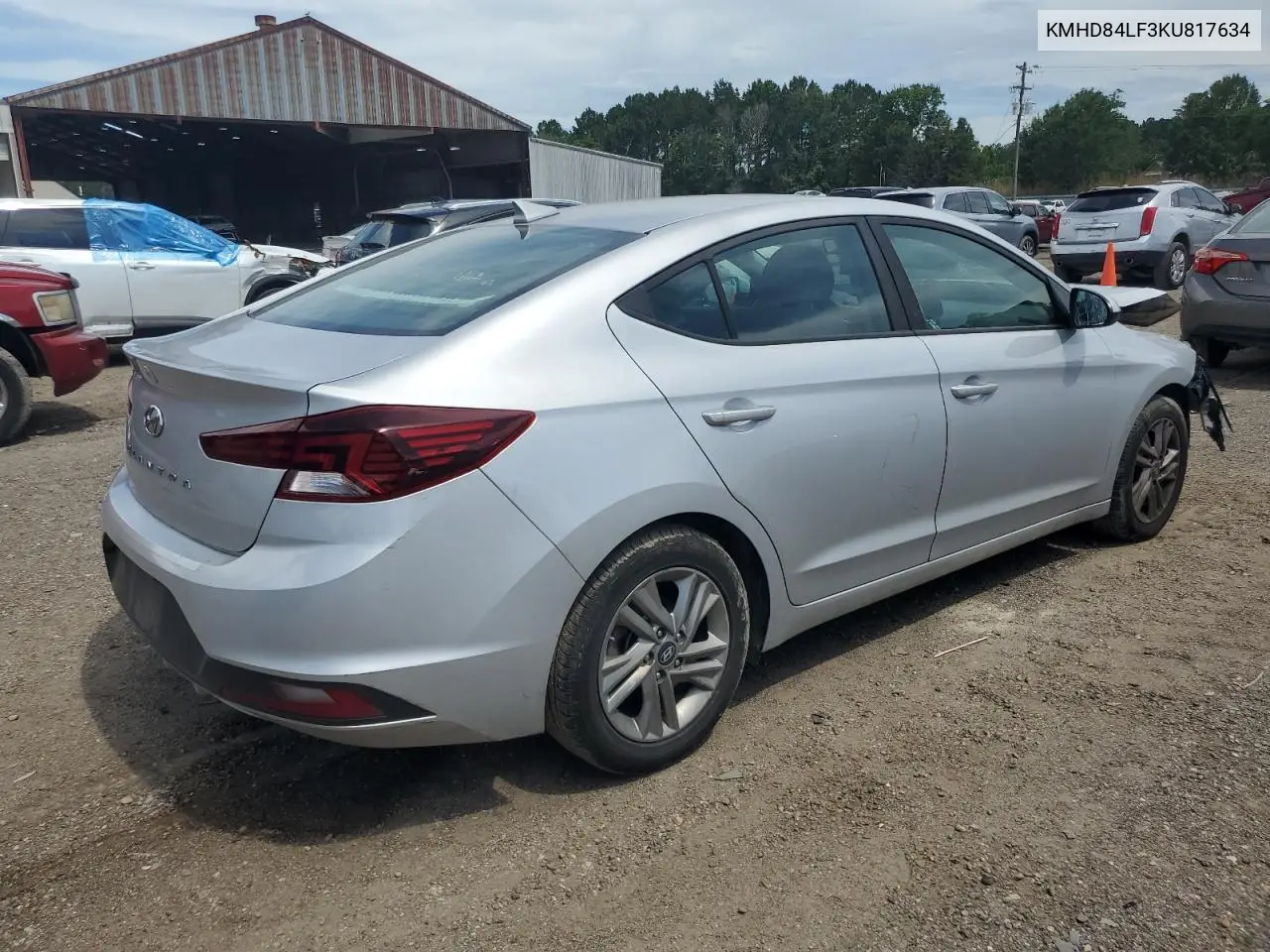 2019 Hyundai Elantra Sel VIN: KMHD84LF3KU817634 Lot: 62195165