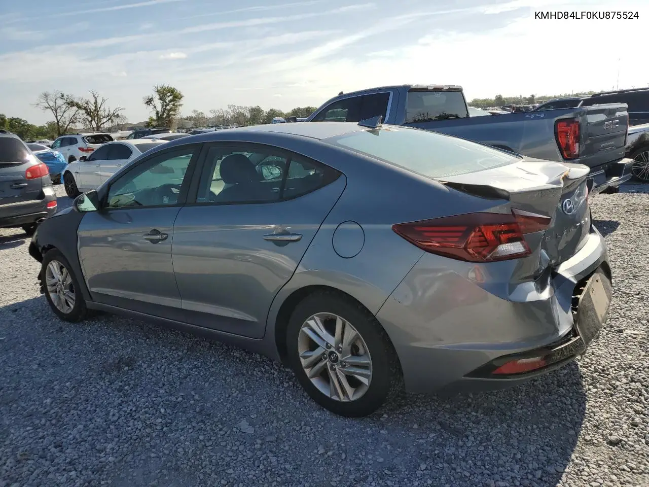 2019 Hyundai Elantra Sel VIN: KMHD84LF0KU875524 Lot: 62356425