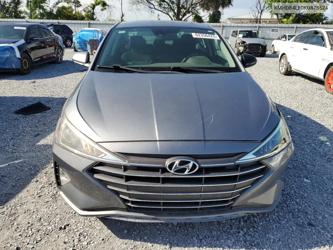 2019 Hyundai Elantra Sel VIN: KMHD84LF0KU875524 Lot: 62356425