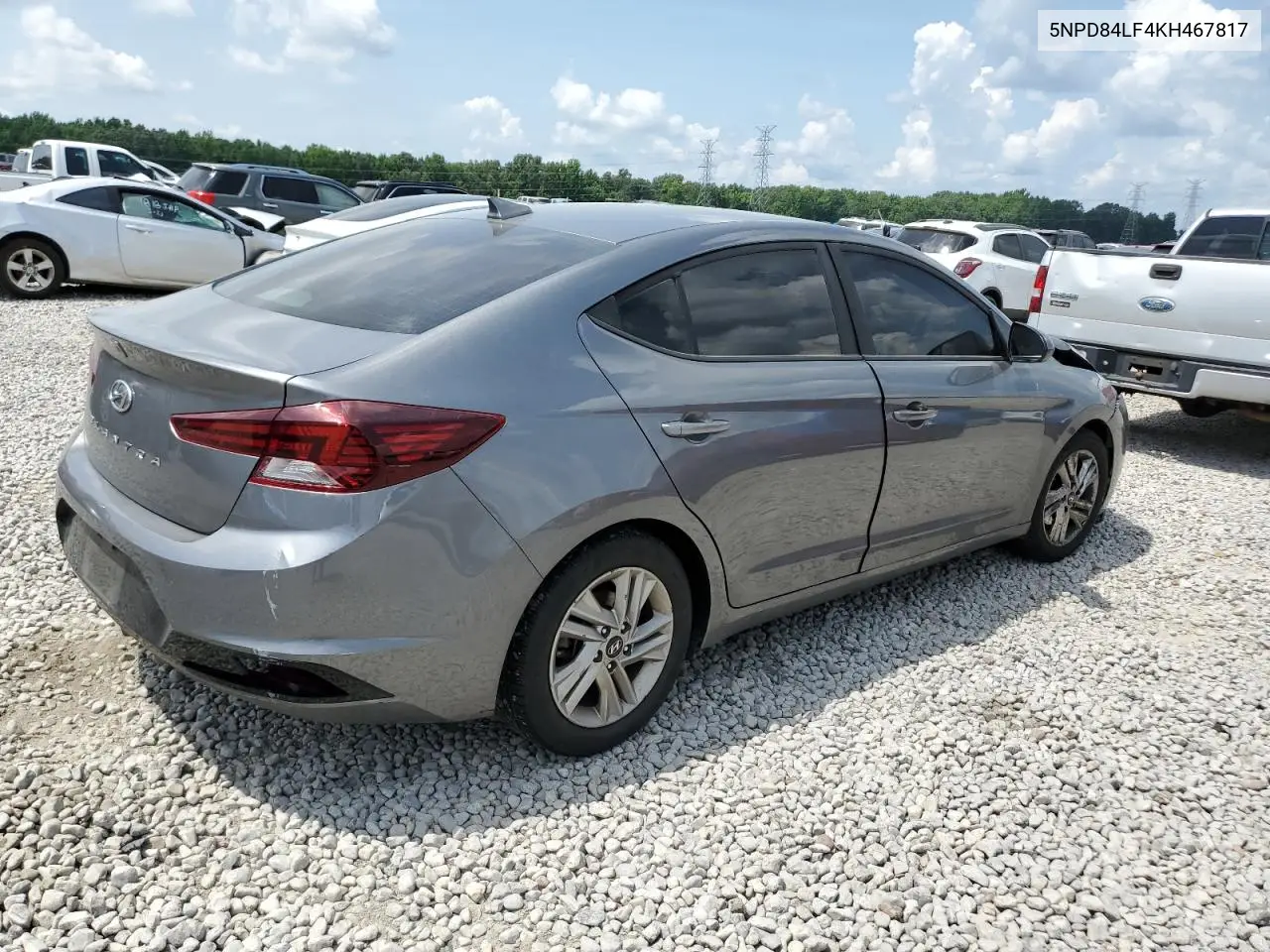 2019 Hyundai Elantra Sel VIN: 5NPD84LF4KH467817 Lot: 62394825