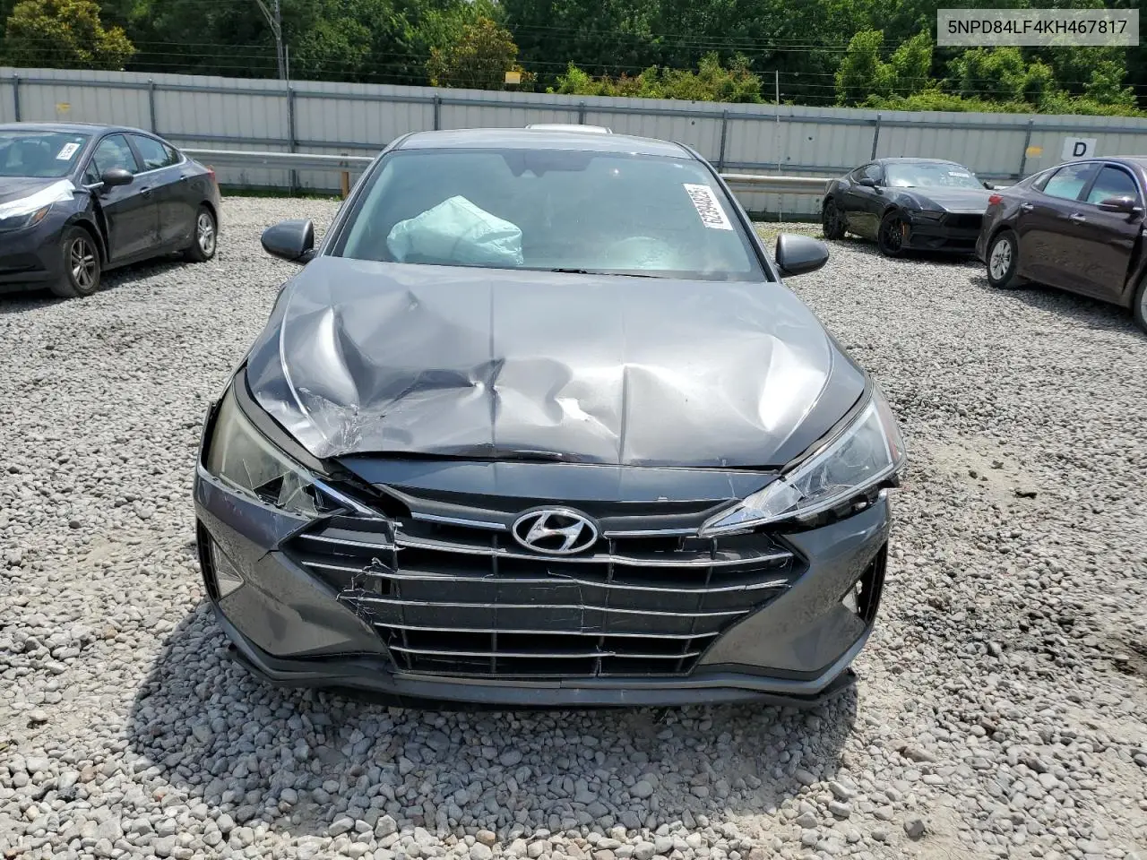 2019 Hyundai Elantra Sel VIN: 5NPD84LF4KH467817 Lot: 62394825