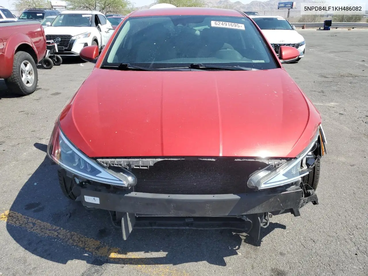 2019 Hyundai Elantra Sel VIN: 5NPD84LF1KH486082 Lot: 62491695