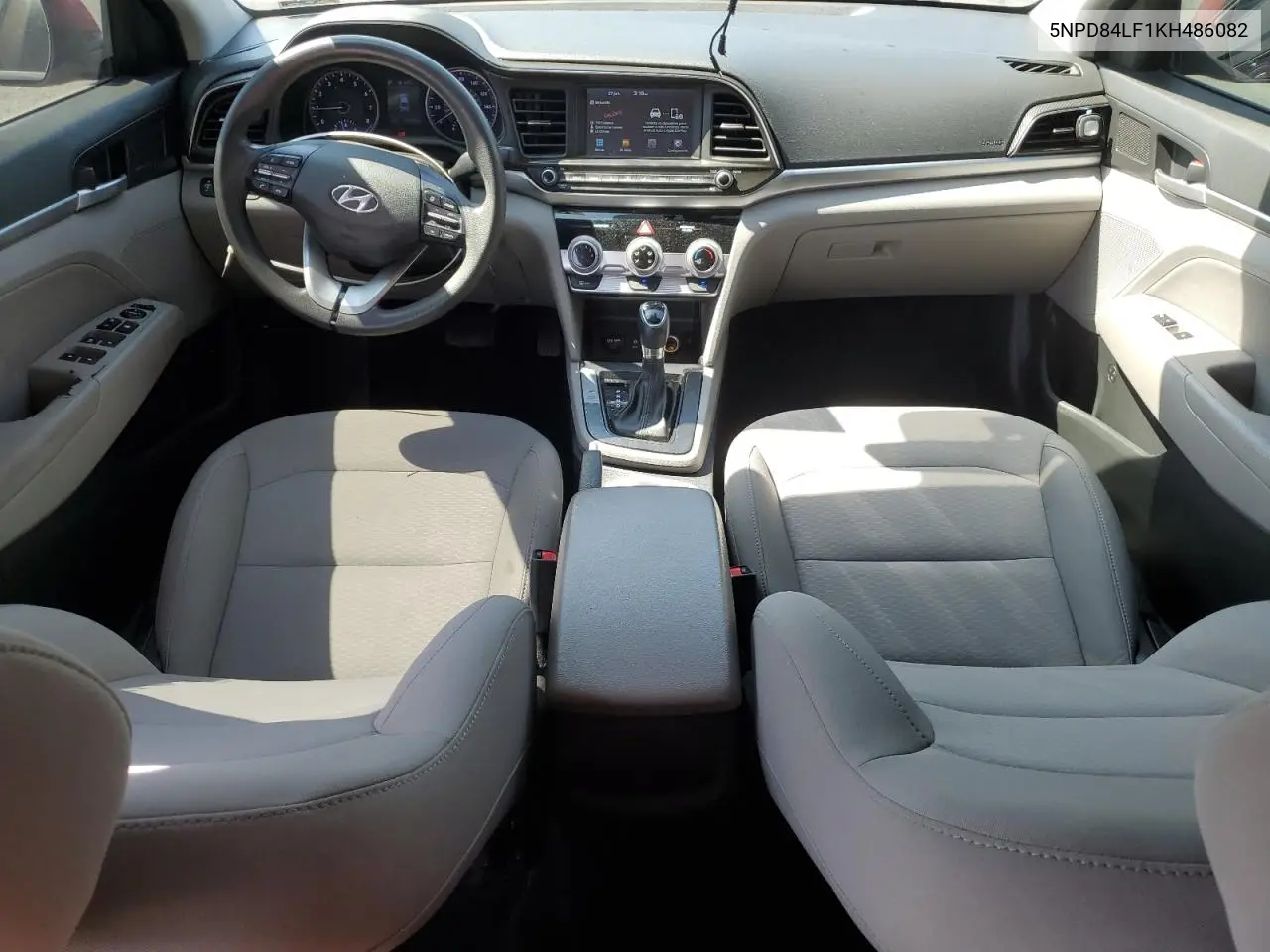 2019 Hyundai Elantra Sel VIN: 5NPD84LF1KH486082 Lot: 62491695
