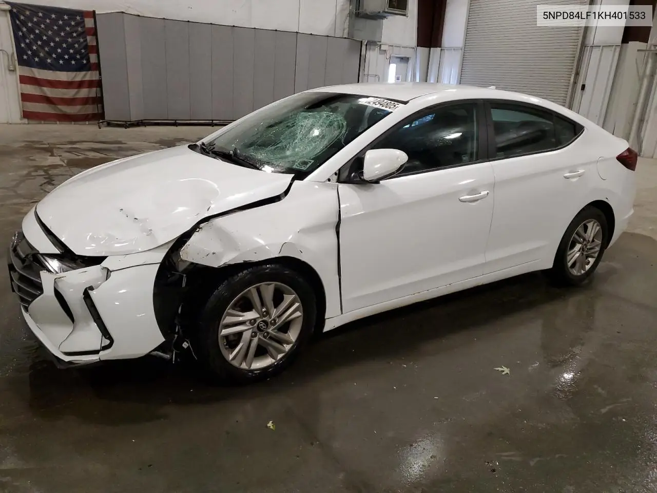 2019 Hyundai Elantra Sel VIN: 5NPD84LF1KH401533 Lot: 62494805