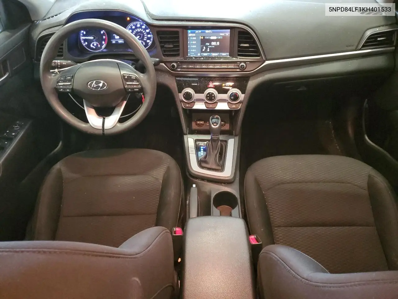 2019 Hyundai Elantra Sel VIN: 5NPD84LF1KH401533 Lot: 62494805