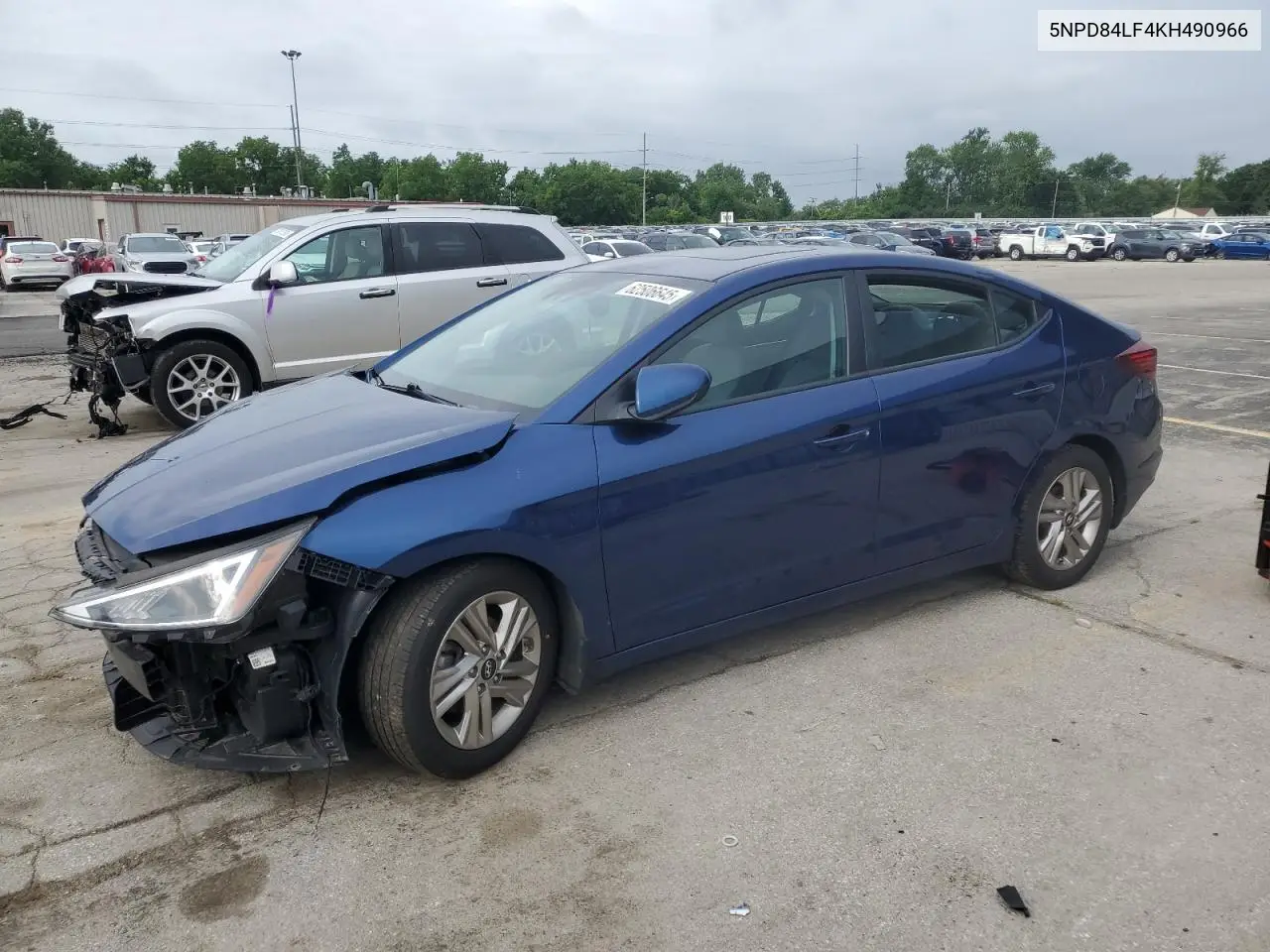 2019 Hyundai Elantra Sel VIN: 5NPD84LF4KH490966 Lot: 62506645