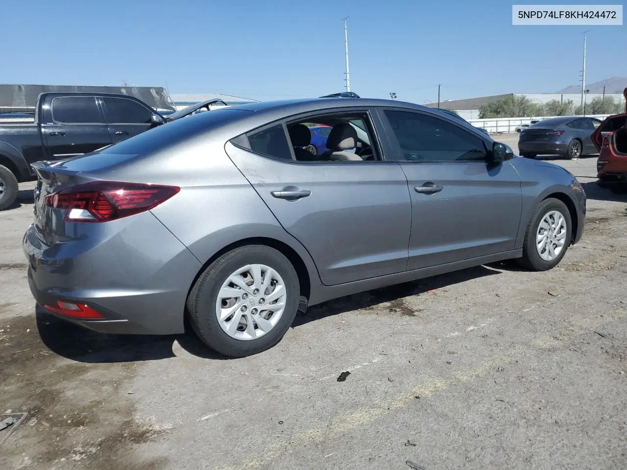 2019 Hyundai Elantra Se VIN: 5NPD74LF8KH424472 Lot: 62708705
