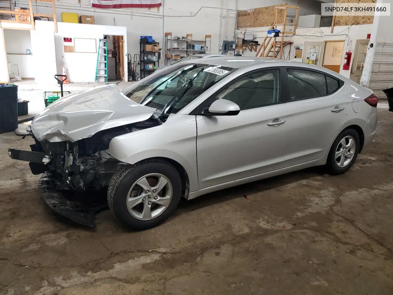 2019 Hyundai Elantra Se VIN: 5NPD74LF3KH491660 Lot: 62765305