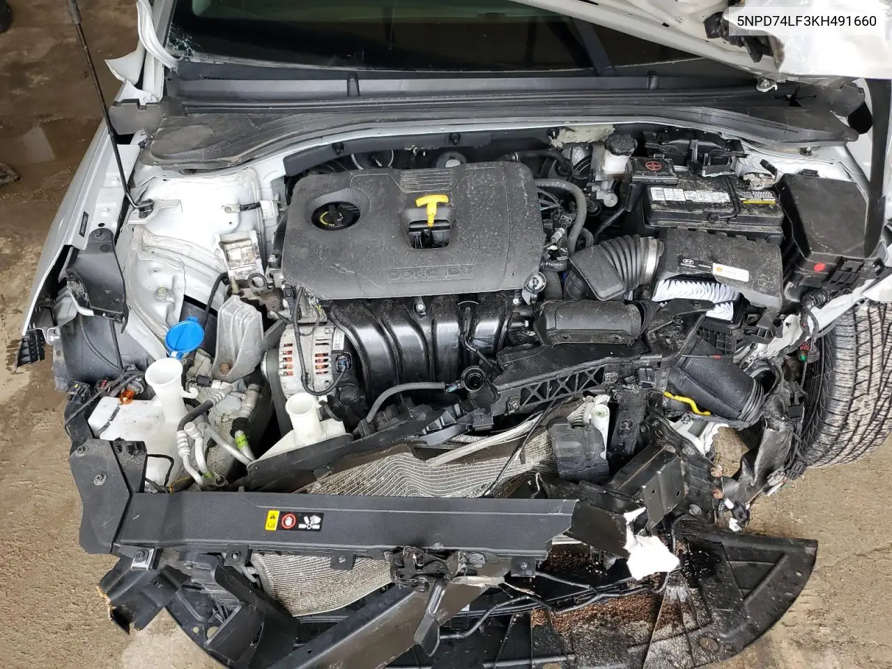 2019 Hyundai Elantra Se VIN: 5NPD74LF3KH491660 Lot: 62765305