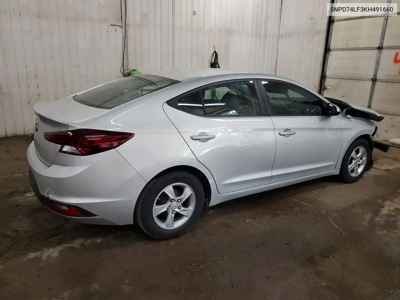 2019 Hyundai Elantra Se VIN: 5NPD74LF3KH491660 Lot: 62765305