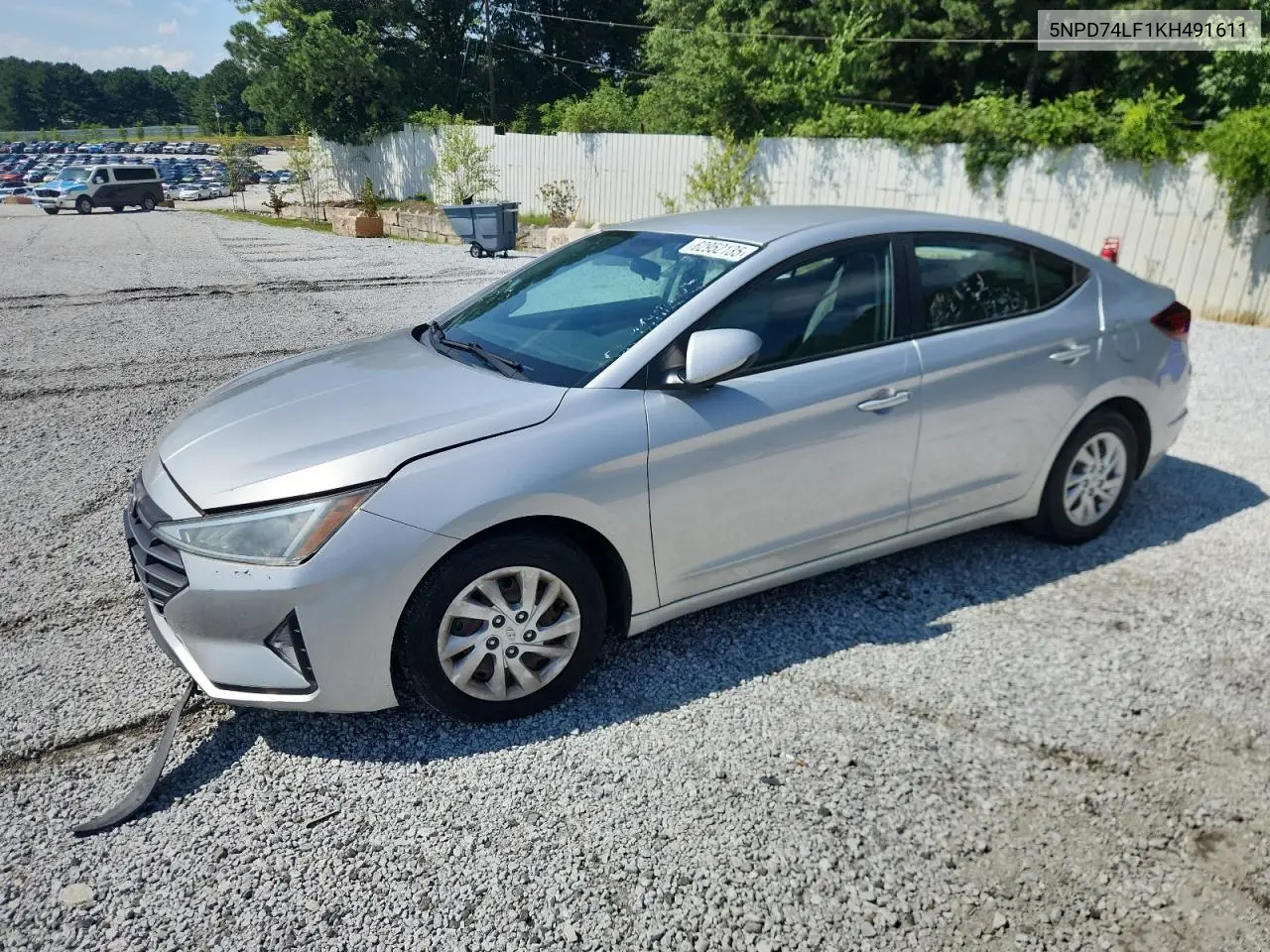 2019 Hyundai Elantra Se VIN: 5NPD74LF1KH491611 Lot: 62952135
