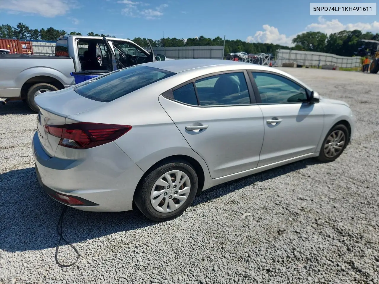 2019 Hyundai Elantra Se VIN: 5NPD74LF1KH491611 Lot: 62952135