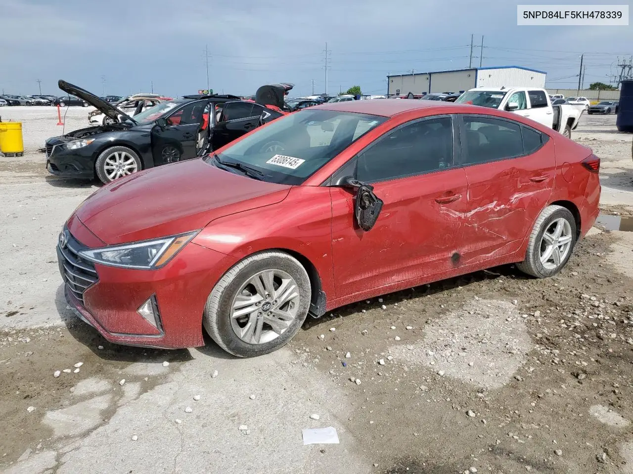 2019 Hyundai Elantra Sel VIN: 5NPD84LF5KH478339 Lot: 63086145