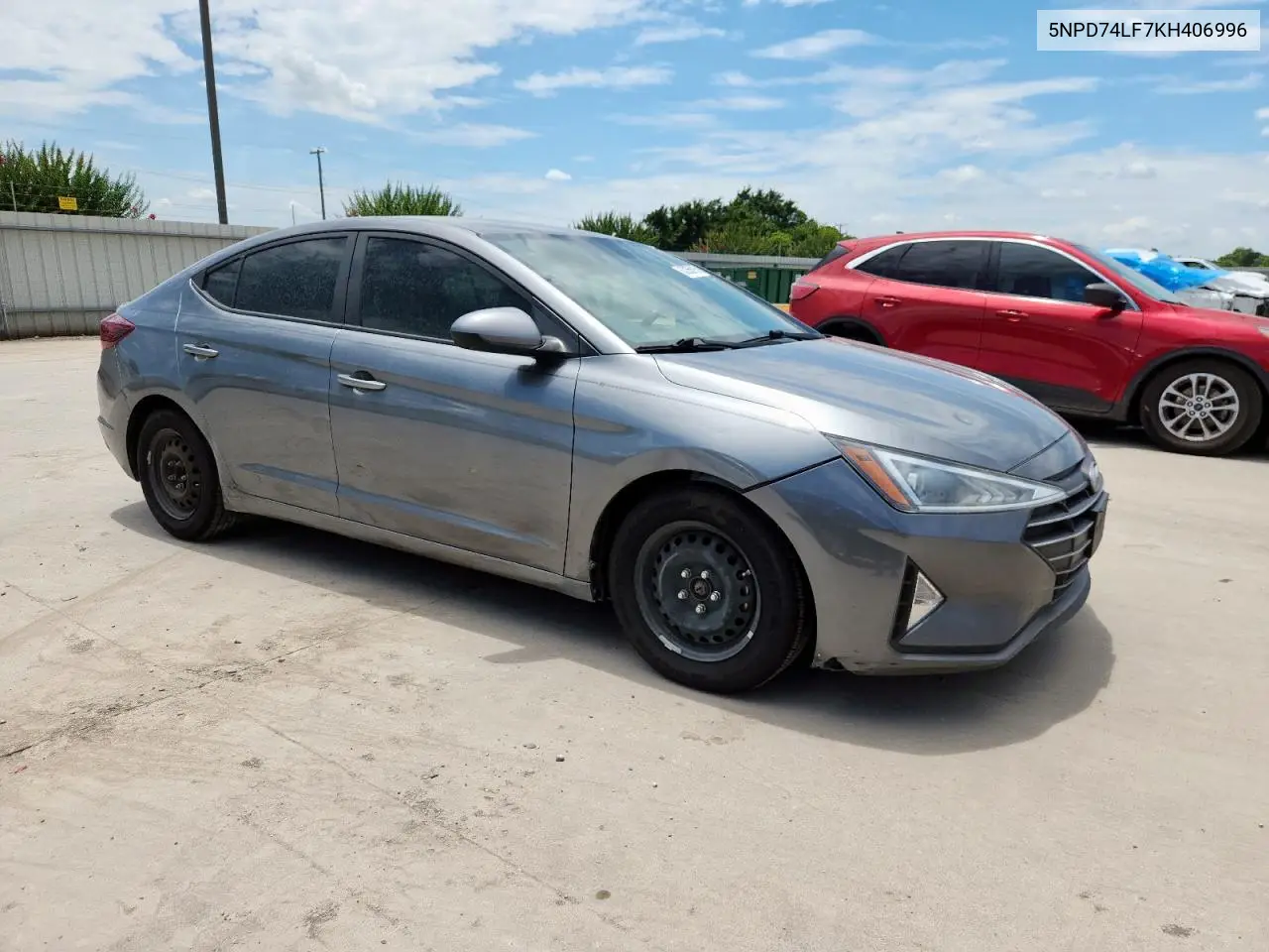 2019 Hyundai Elantra Se VIN: 5NPD74LF7KH406996 Lot: 63265615