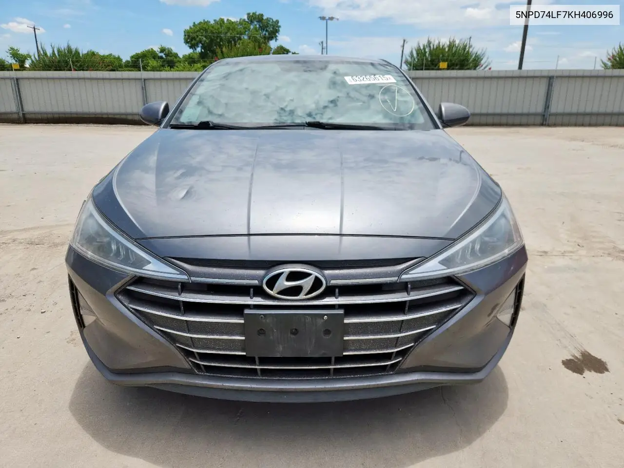2019 Hyundai Elantra Se VIN: 5NPD74LF7KH406996 Lot: 63265615