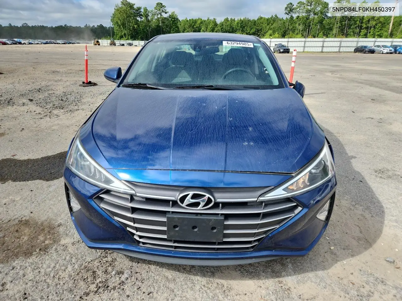 2019 Hyundai Elantra Sel VIN: 5NPD84LF0KH450397 Lot: 63294985