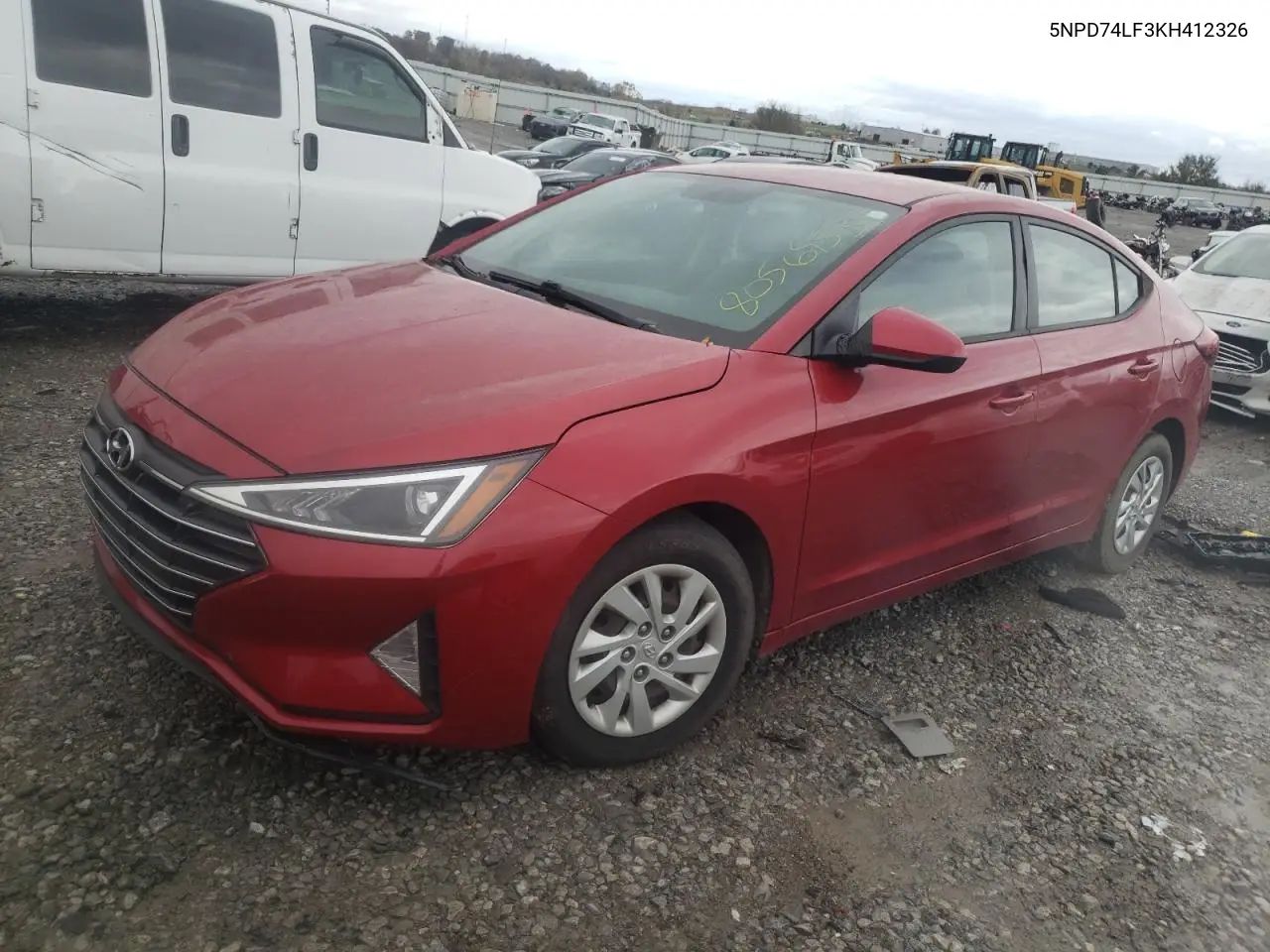 2019 Hyundai Elantra Se VIN: 5NPD74LF3KH412326 Lot: 80569534