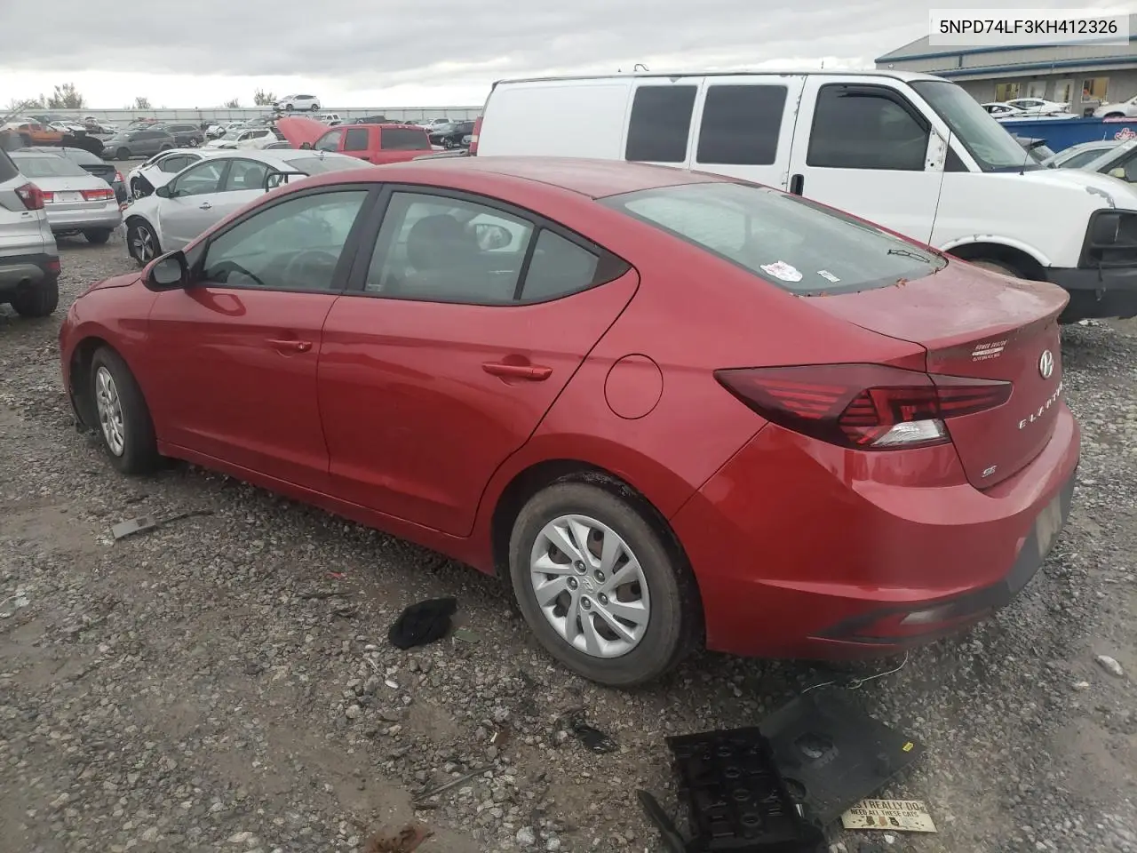 2019 Hyundai Elantra Se VIN: 5NPD74LF3KH412326 Lot: 80569534