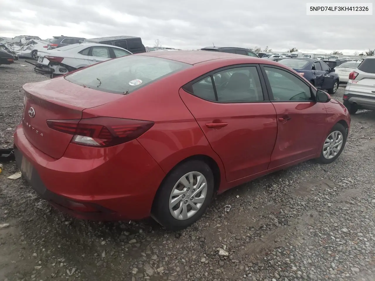 2019 Hyundai Elantra Se VIN: 5NPD74LF3KH412326 Lot: 80569534