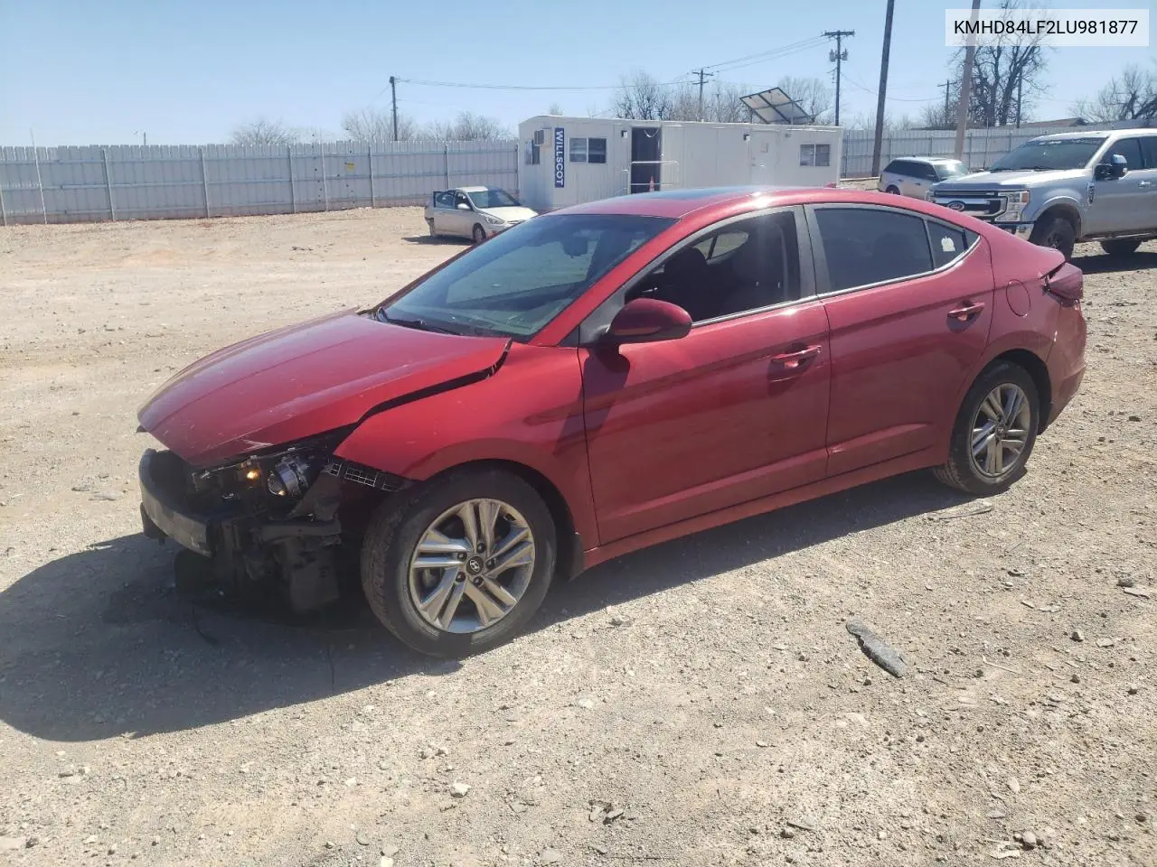 2020 Hyundai Elantra Sel VIN: KMHD84LF2LU981877 Lot: 48427145