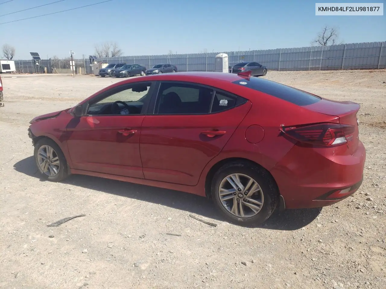 2020 Hyundai Elantra Sel VIN: KMHD84LF2LU981877 Lot: 48427145