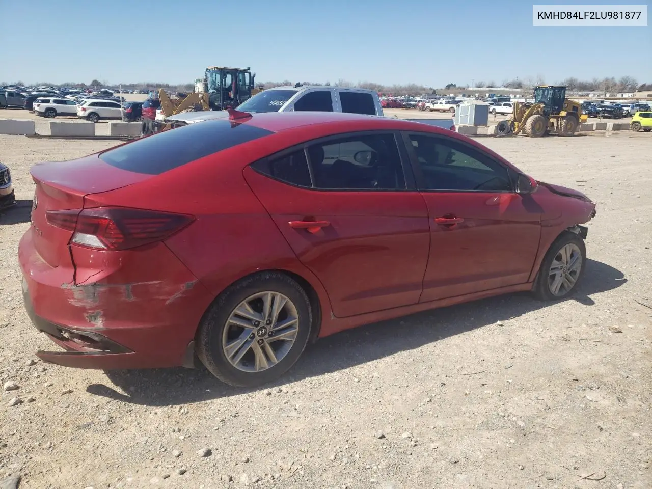 2020 Hyundai Elantra Sel VIN: KMHD84LF2LU981877 Lot: 48427145