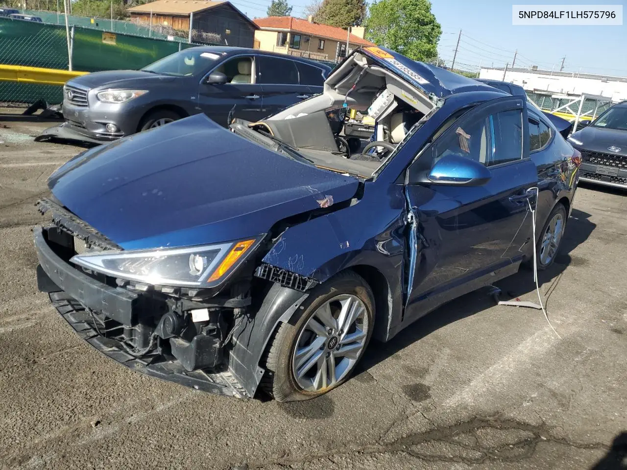 2020 Hyundai Elantra Sel VIN: 5NPD84LF1LH575796 Lot: 56185585
