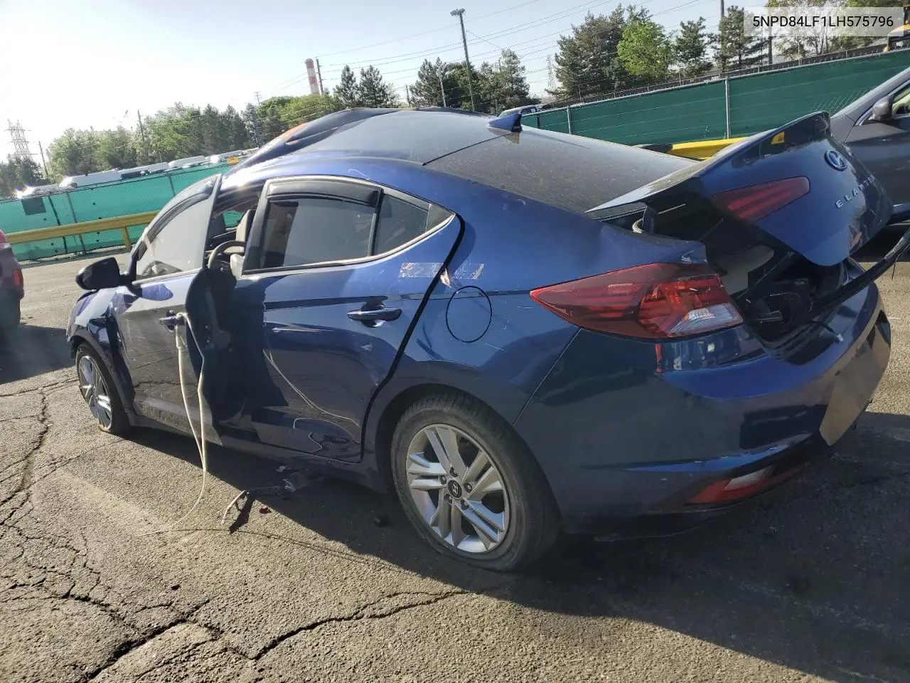 2020 Hyundai Elantra Sel VIN: 5NPD84LF1LH575796 Lot: 56185585