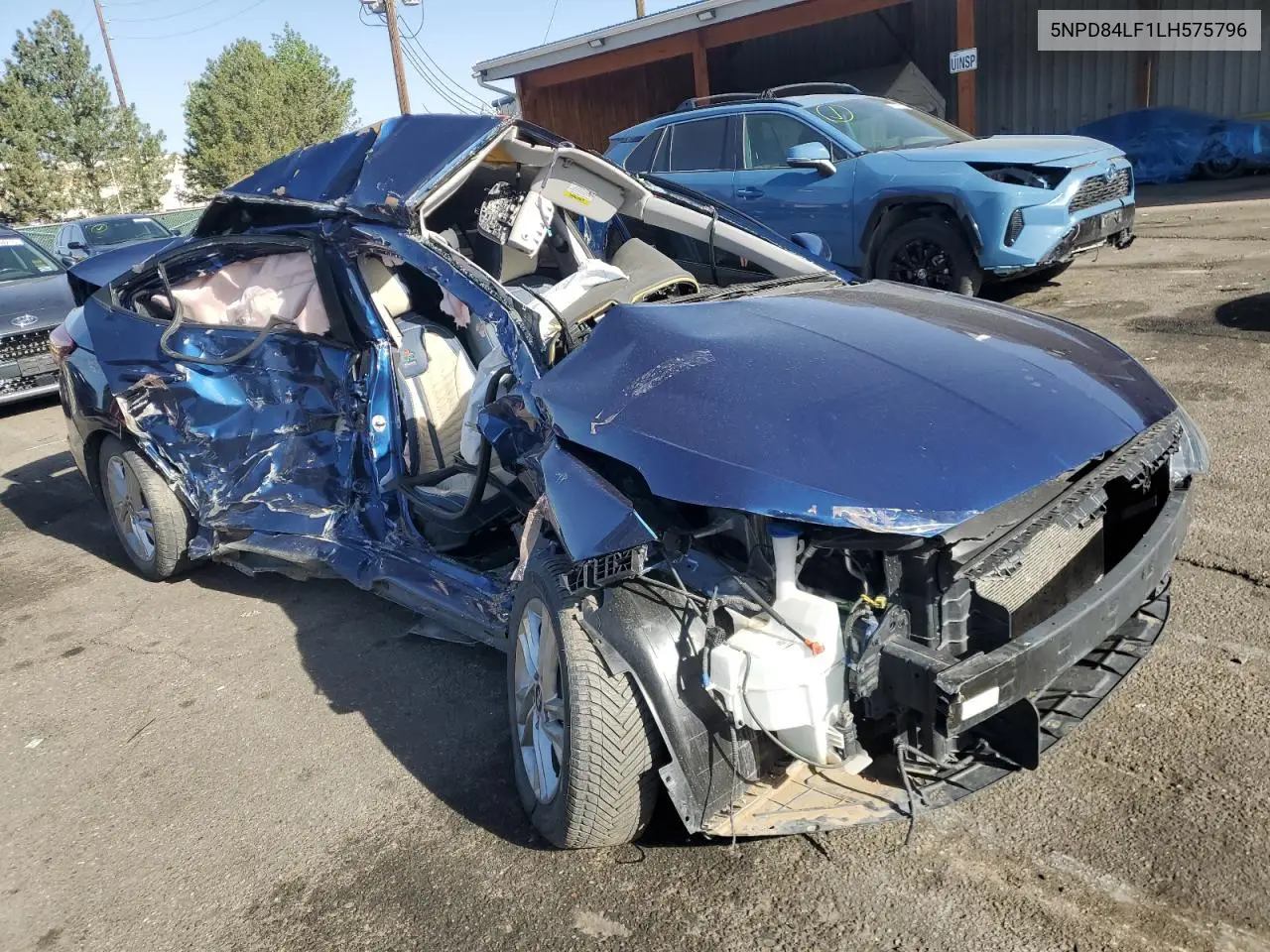 2020 Hyundai Elantra Sel VIN: 5NPD84LF1LH575796 Lot: 56185585