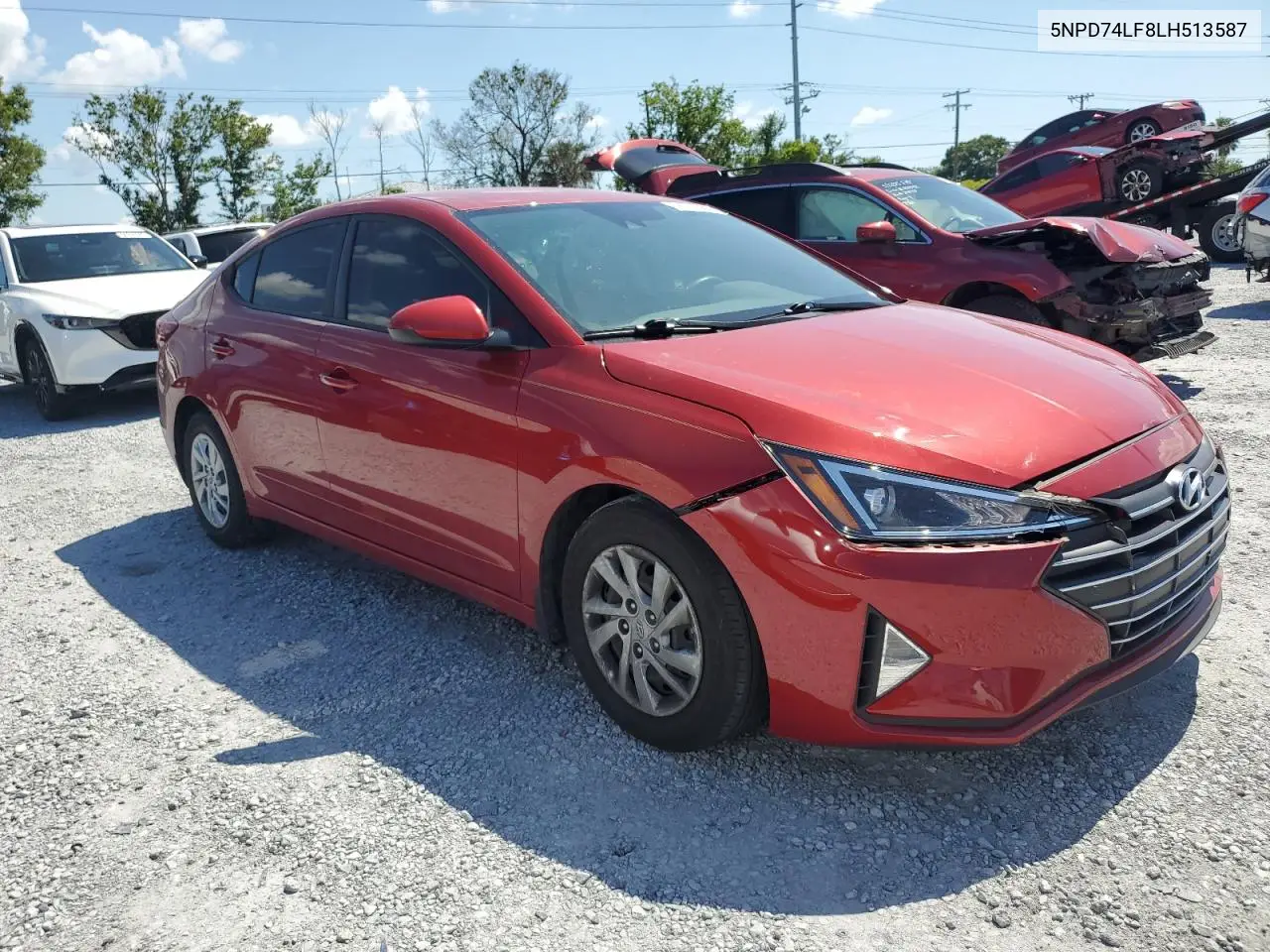 2020 Hyundai Elantra Se VIN: 5NPD74LF8LH513587 Lot: 56713585