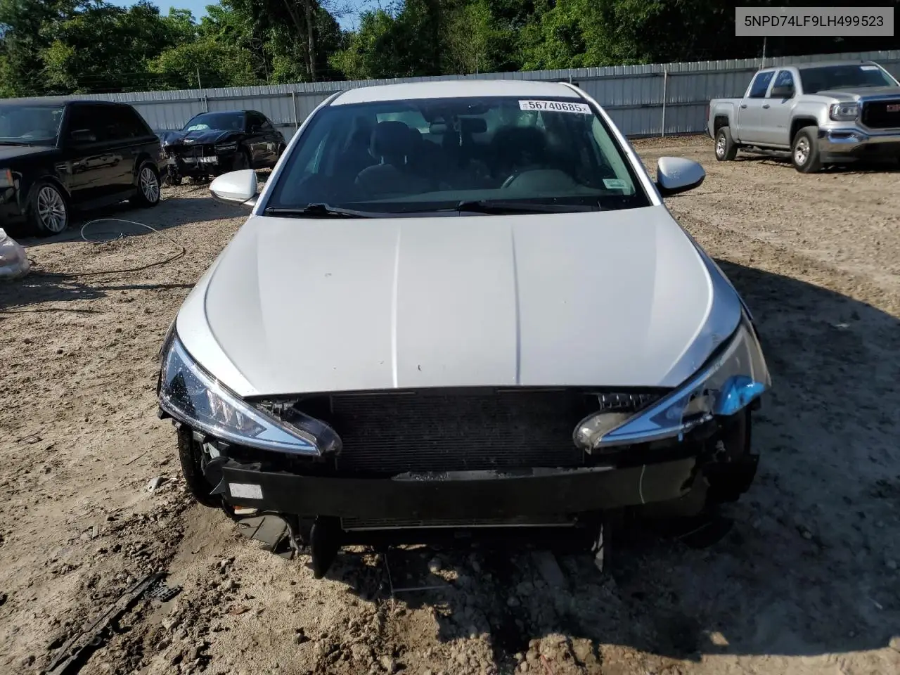 2020 Hyundai Elantra Se VIN: 5NPD74LF9LH499523 Lot: 56740685