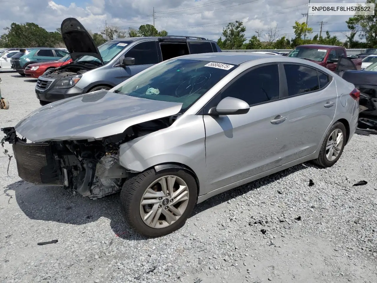 2020 Hyundai Elantra Sel VIN: 5NPD84LF8LH575522 Lot: 56884575