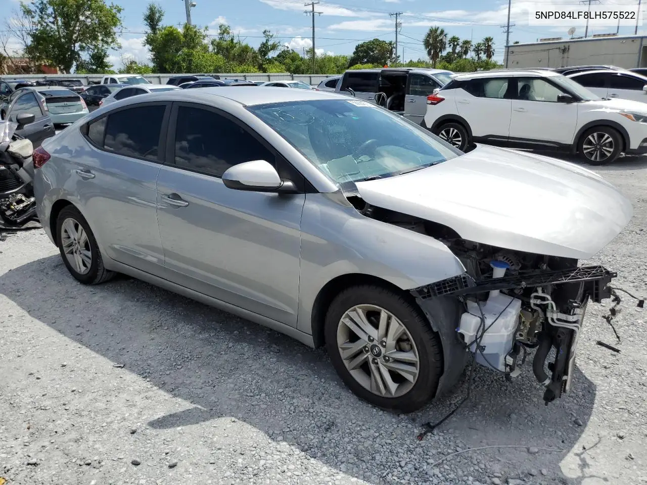 2020 Hyundai Elantra Sel VIN: 5NPD84LF8LH575522 Lot: 56884575