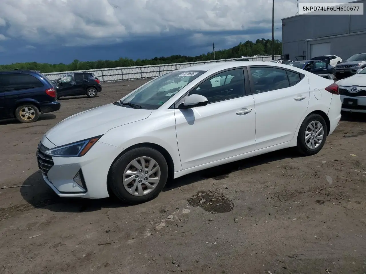 2020 Hyundai Elantra Se VIN: 5NPD74LF6LH600677 Lot: 57226855