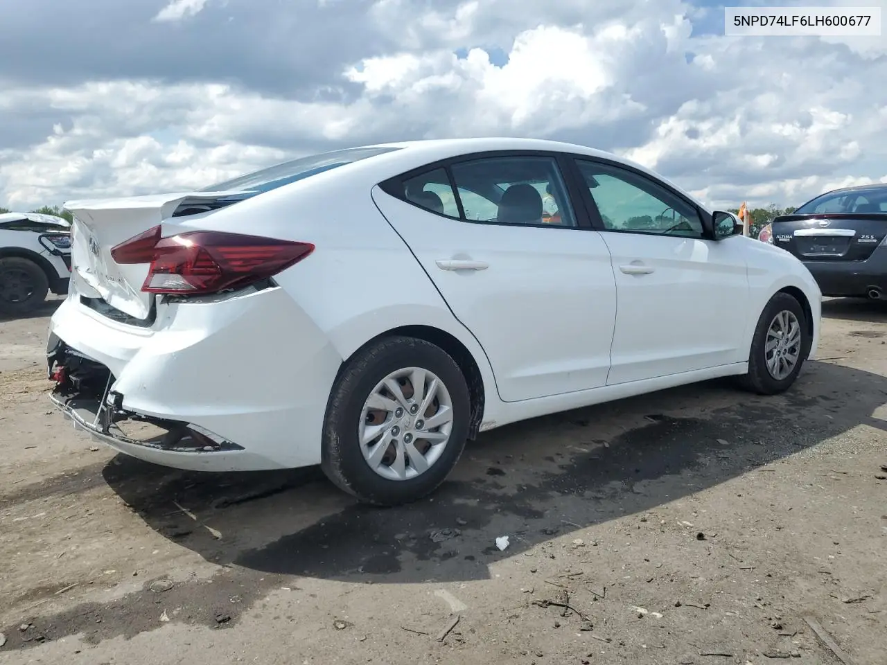 2020 Hyundai Elantra Se VIN: 5NPD74LF6LH600677 Lot: 57226855