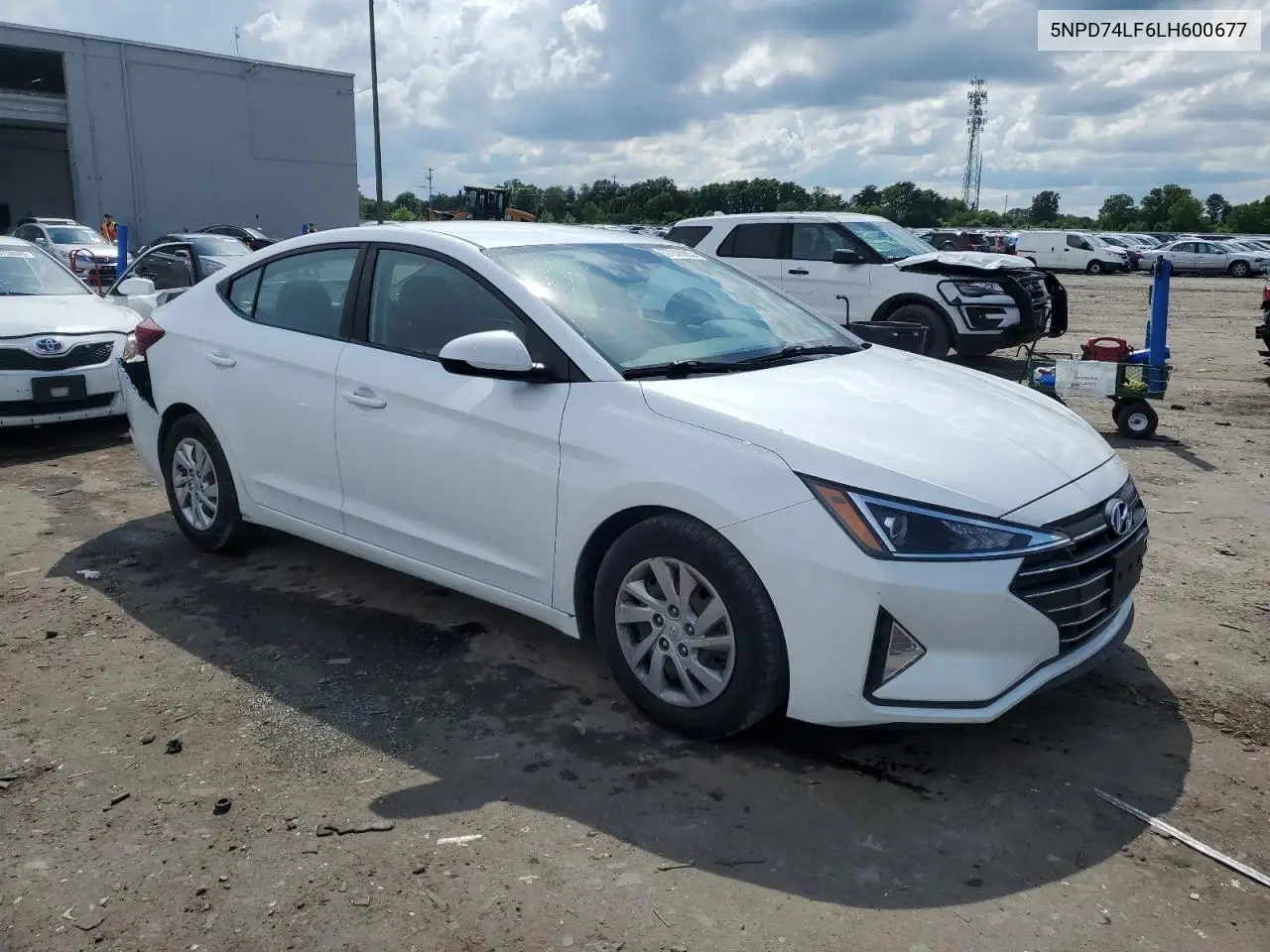 2020 Hyundai Elantra Se VIN: 5NPD74LF6LH600677 Lot: 57226855
