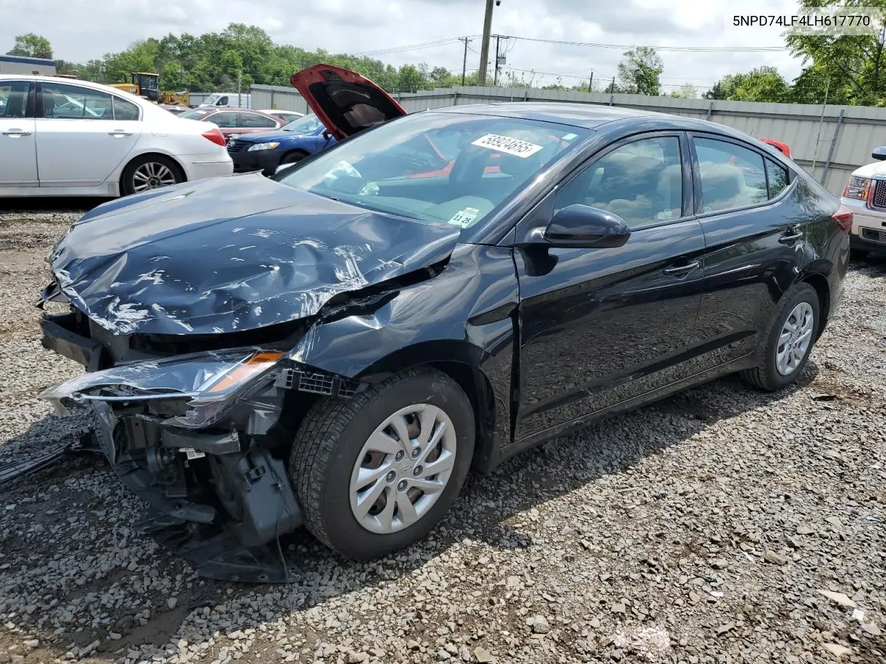 2020 Hyundai Elantra Se VIN: 5NPD74LF4LH617770 Lot: 58924665
