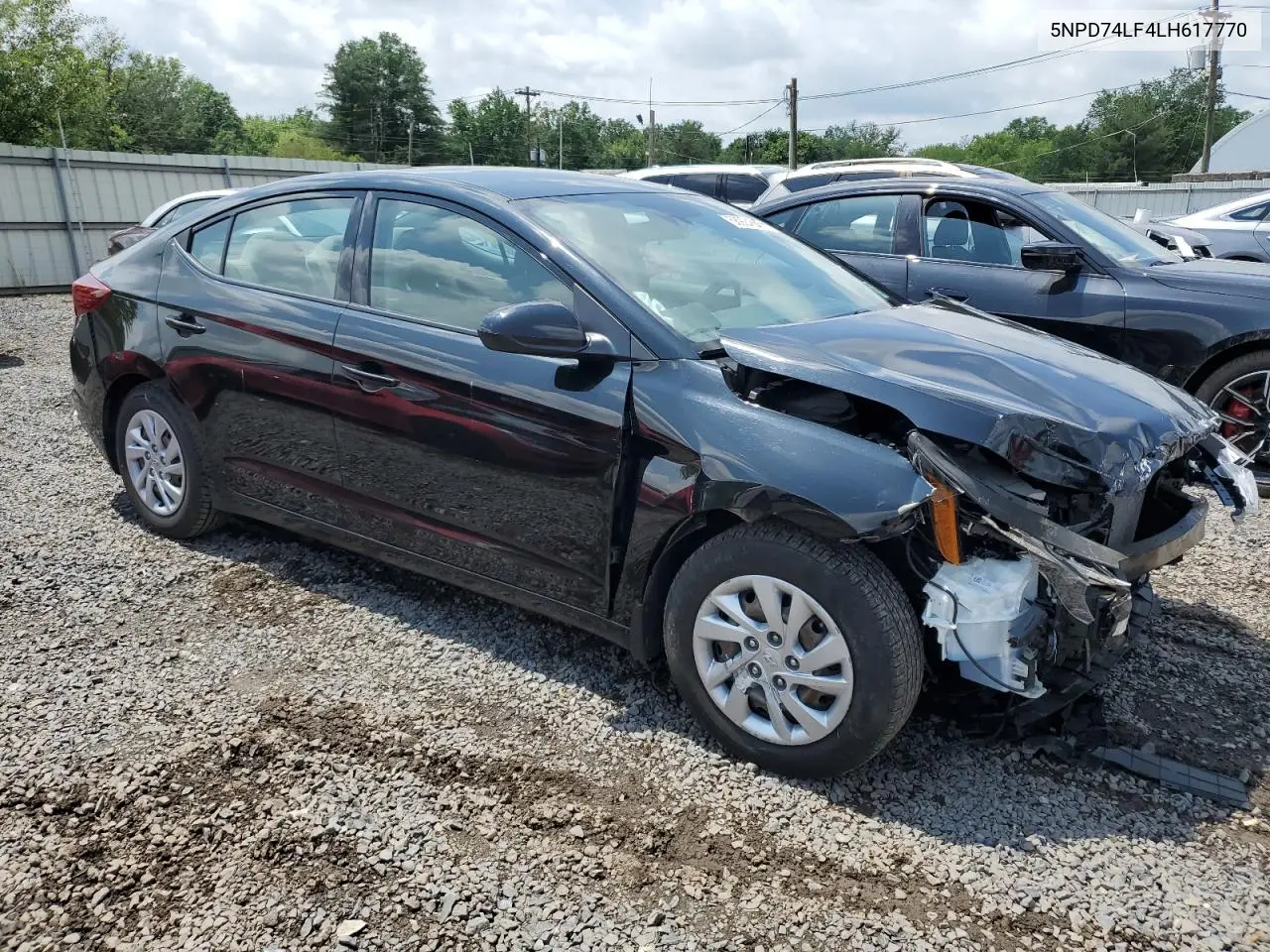 2020 Hyundai Elantra Se VIN: 5NPD74LF4LH617770 Lot: 58924665