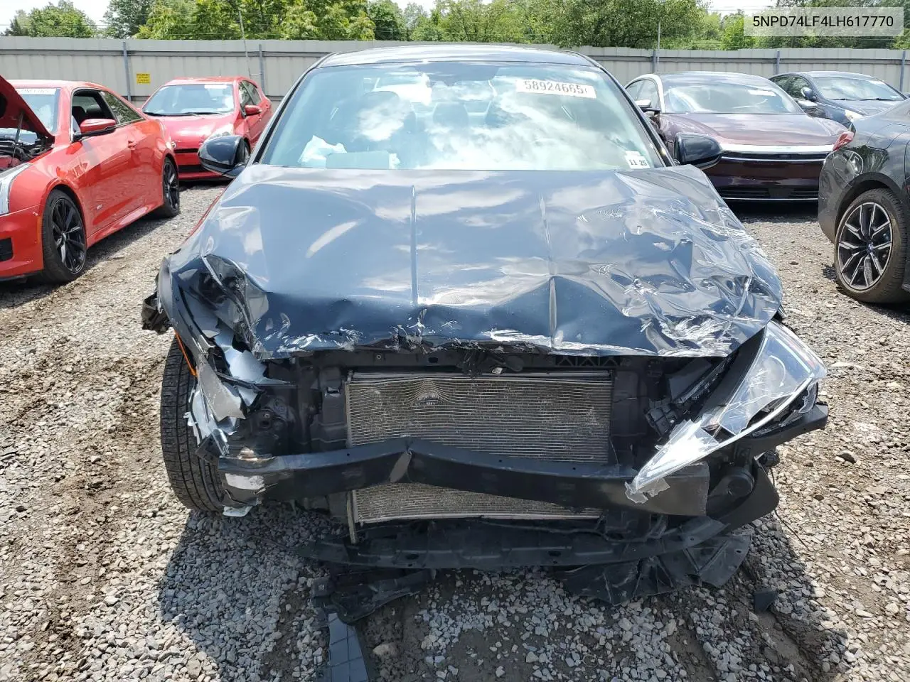 2020 Hyundai Elantra Se VIN: 5NPD74LF4LH617770 Lot: 58924665