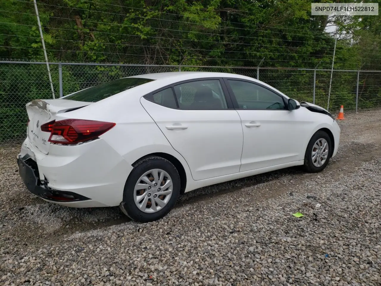 2020 Hyundai Elantra Se VIN: 5NPD74LF1LH522812 Lot: 59164365