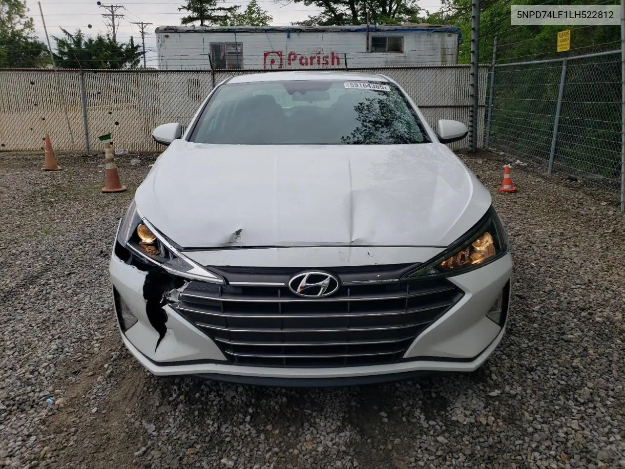 2020 Hyundai Elantra Se VIN: 5NPD74LF1LH522812 Lot: 59164365
