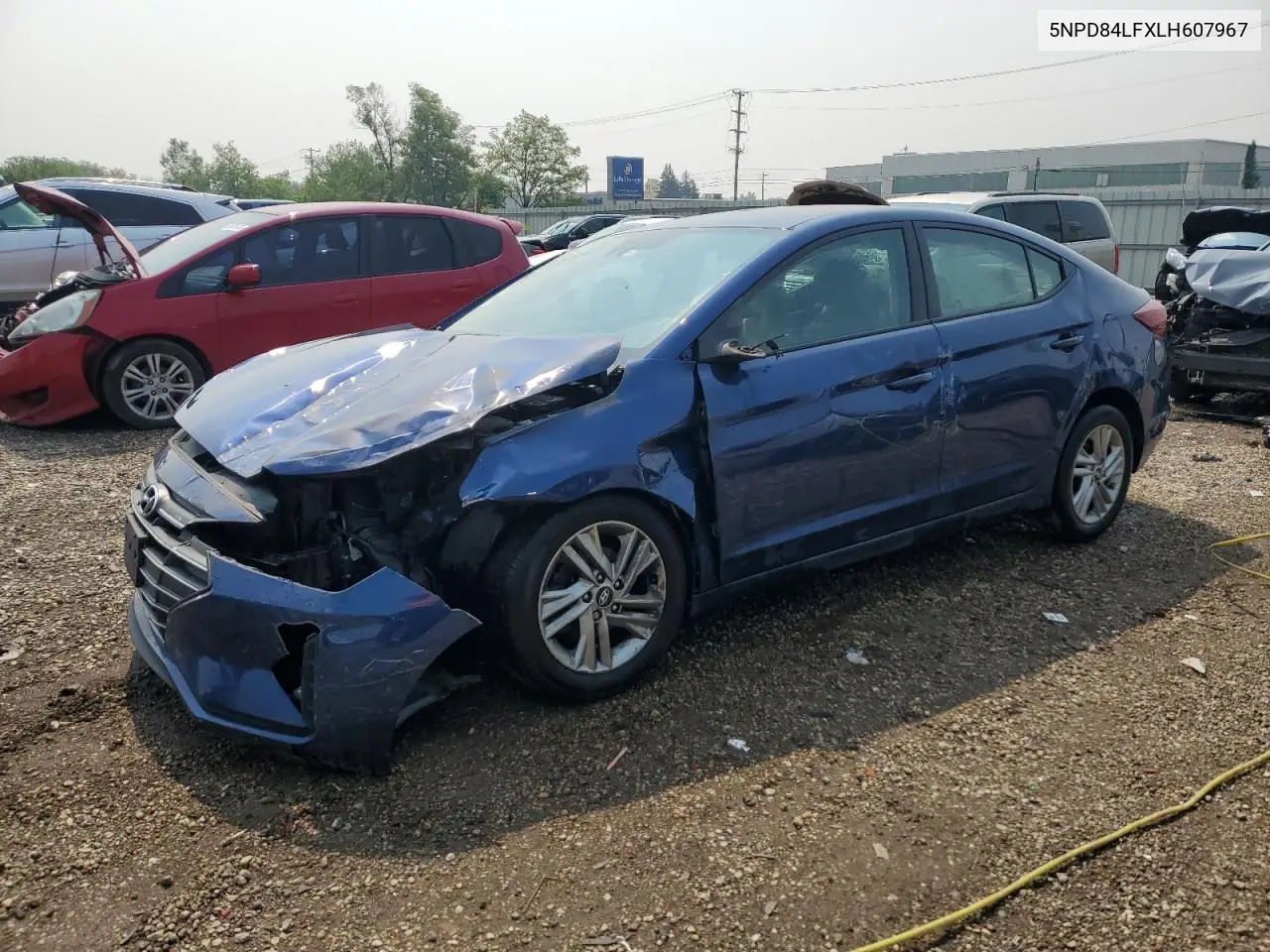 2020 Hyundai Elantra Sel VIN: 5NPD84LFXLH607967 Lot: 59491205