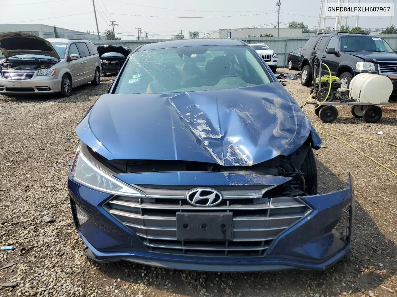 2020 Hyundai Elantra Sel VIN: 5NPD84LFXLH607967 Lot: 59491205