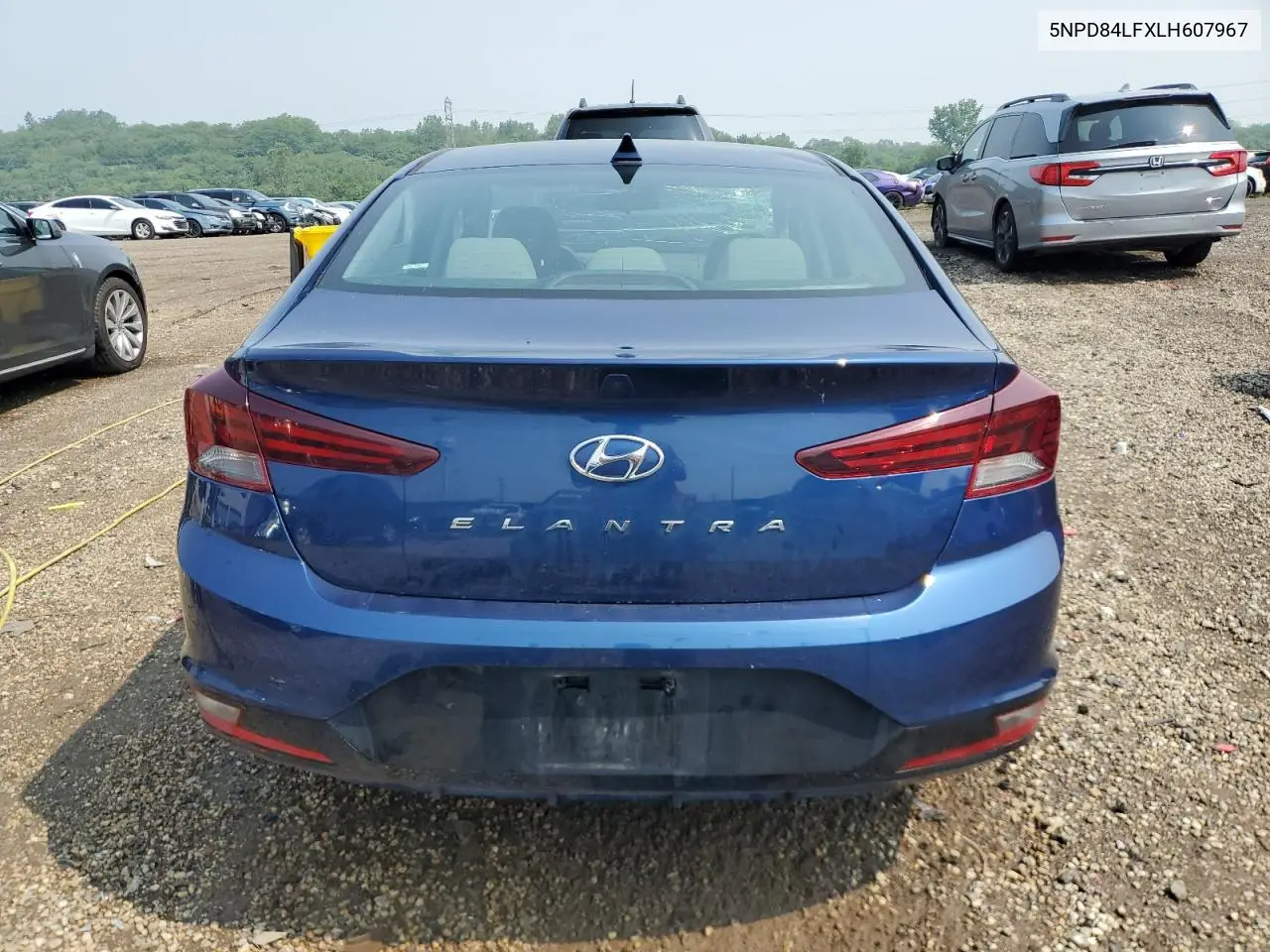2020 Hyundai Elantra Sel VIN: 5NPD84LFXLH607967 Lot: 59491205