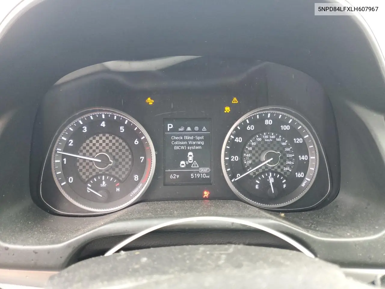 2020 Hyundai Elantra Sel VIN: 5NPD84LFXLH607967 Lot: 59491205
