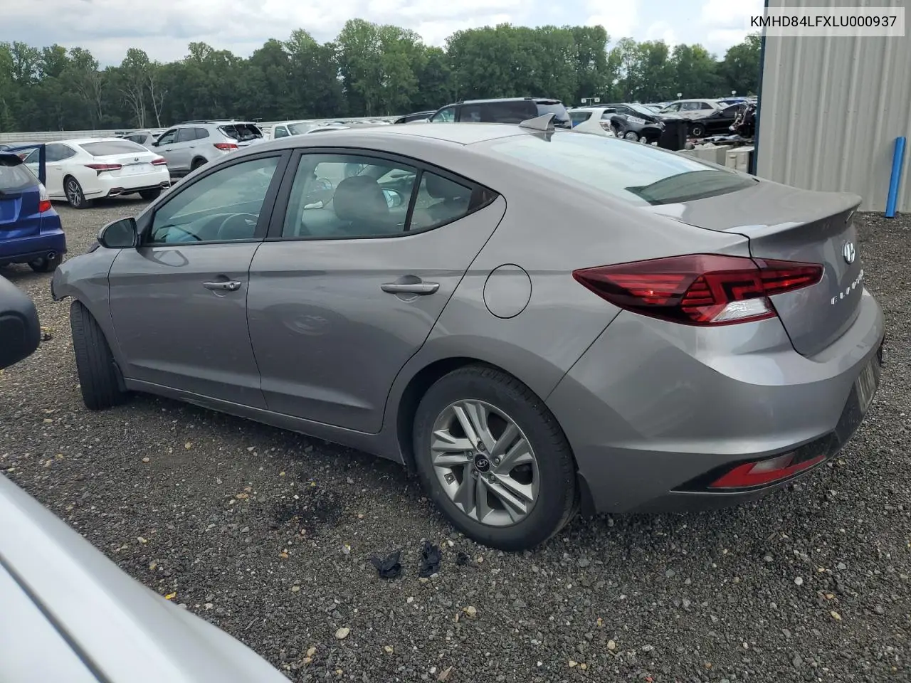 2020 Hyundai Elantra Sel VIN: KMHD84LFXLU000937 Lot: 63008115