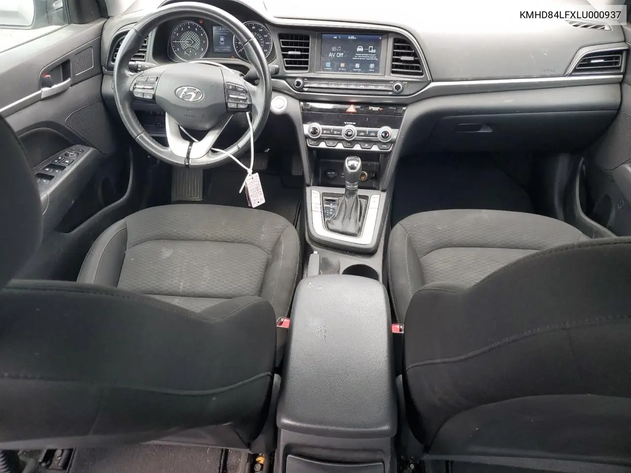 2020 Hyundai Elantra Sel VIN: KMHD84LFXLU000937 Lot: 63008115