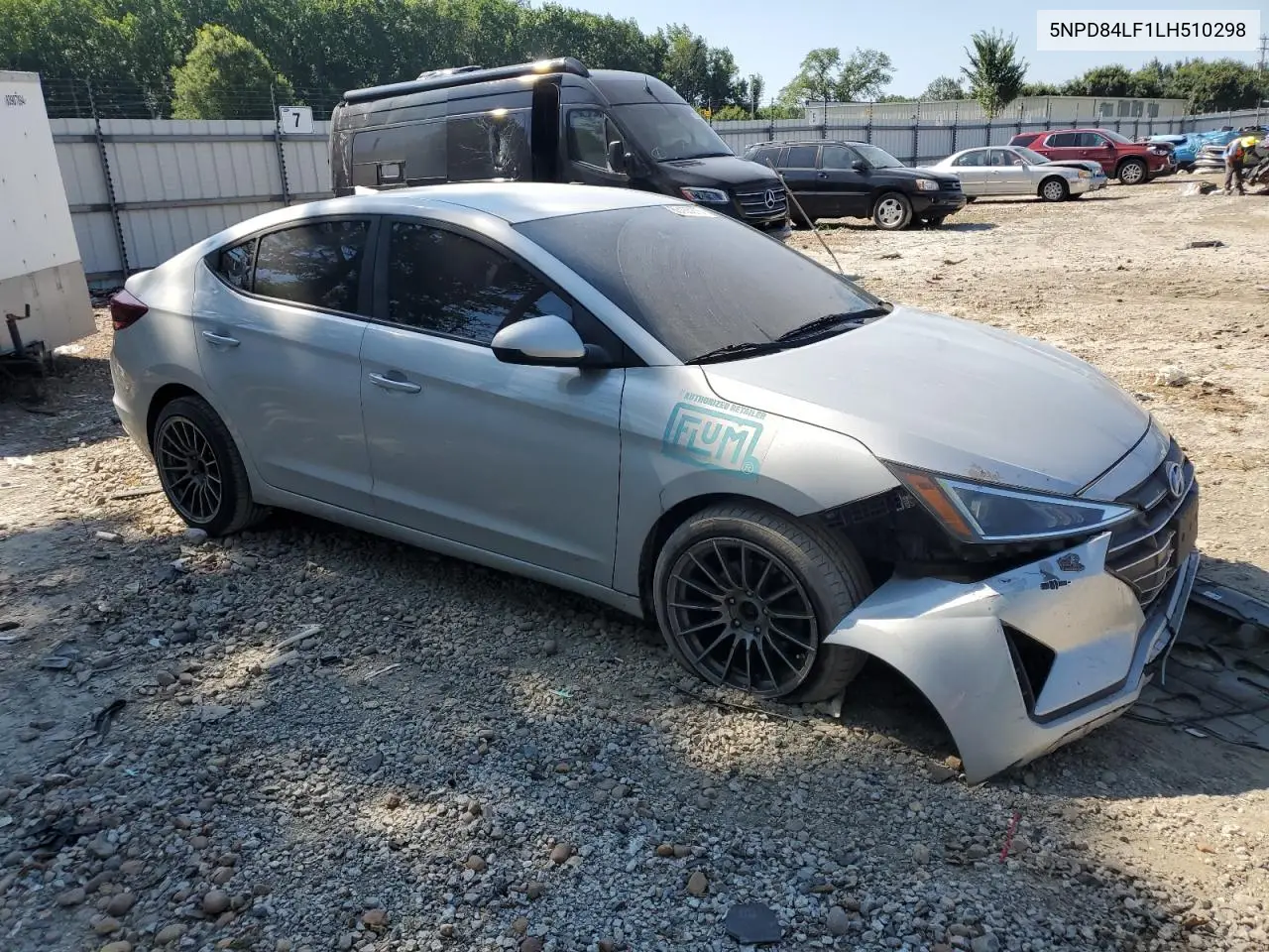 2020 Hyundai Elantra Sel VIN: 5NPD84LF1LH510298 Lot: 63185275