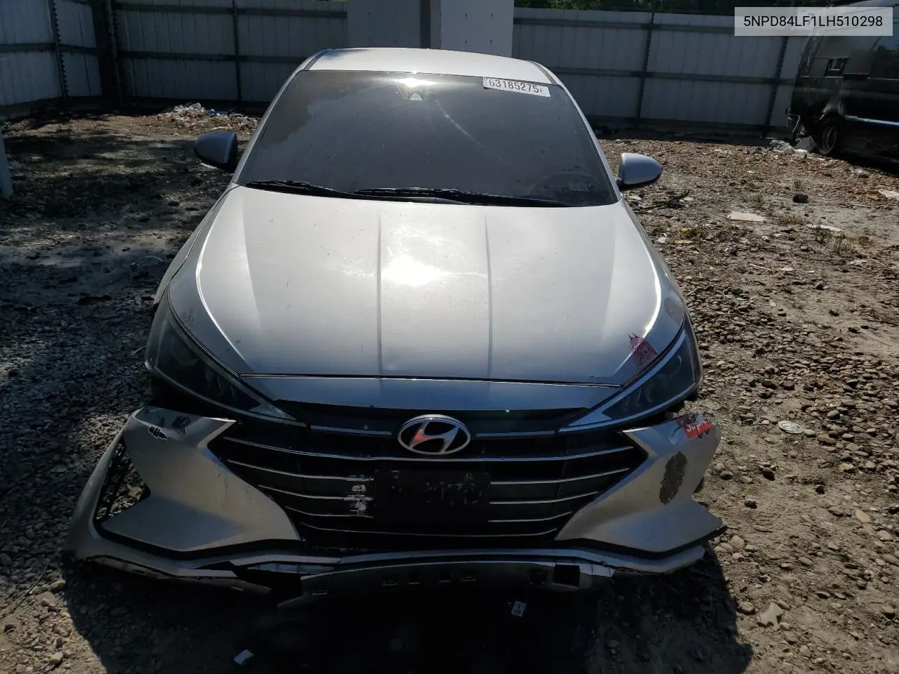 2020 Hyundai Elantra Sel VIN: 5NPD84LF1LH510298 Lot: 63185275