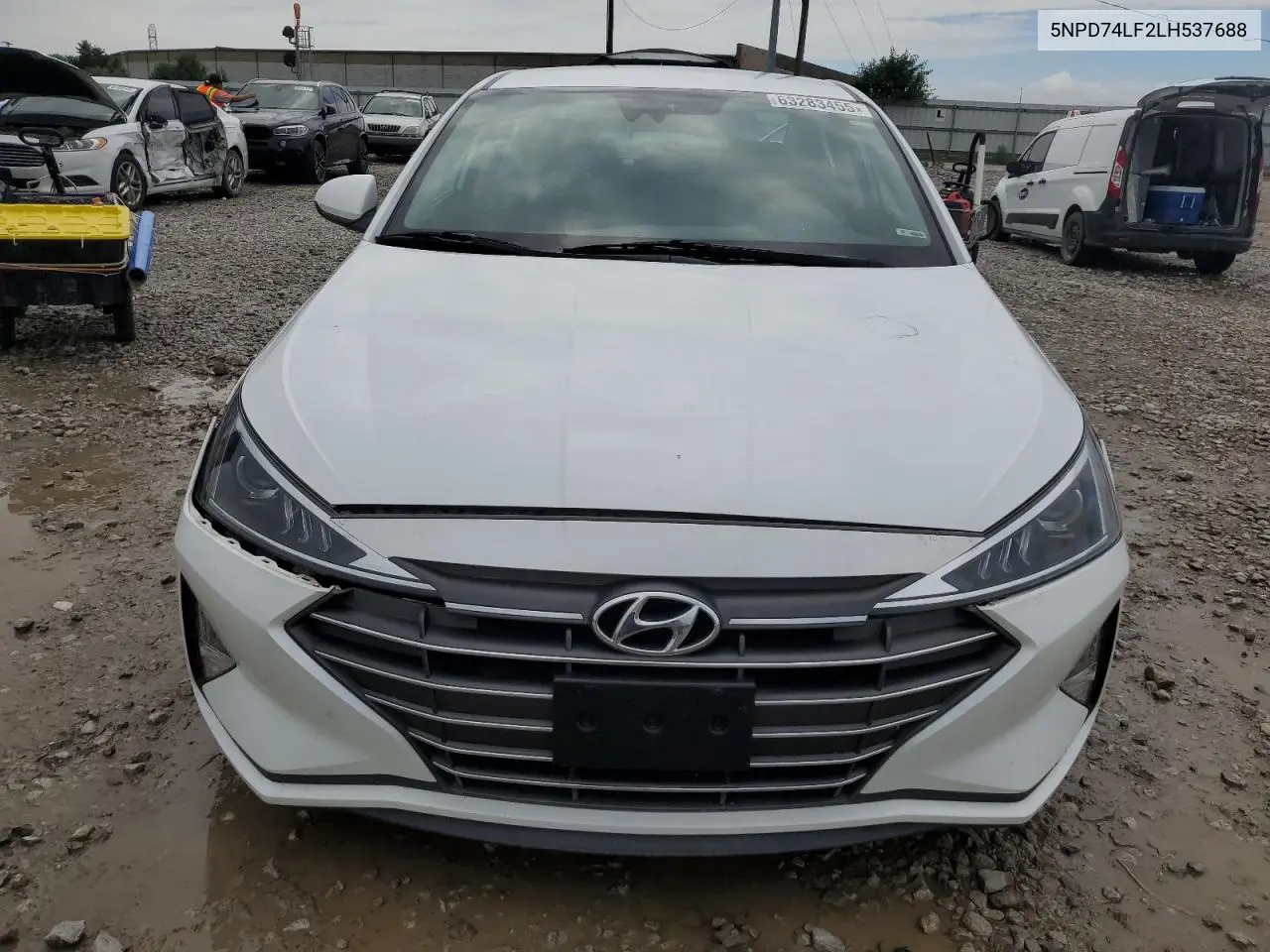 2020 Hyundai Elantra Se VIN: 5NPD74LF2LH537688 Lot: 63283455